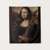 Mona Lisa met gitaar Wandkleed (Voorkant)