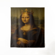 Mona Lisa met gouden kroon