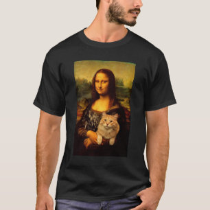Mona Lisa met haar kattenkattenkattenliefhebbers ( T-shirt