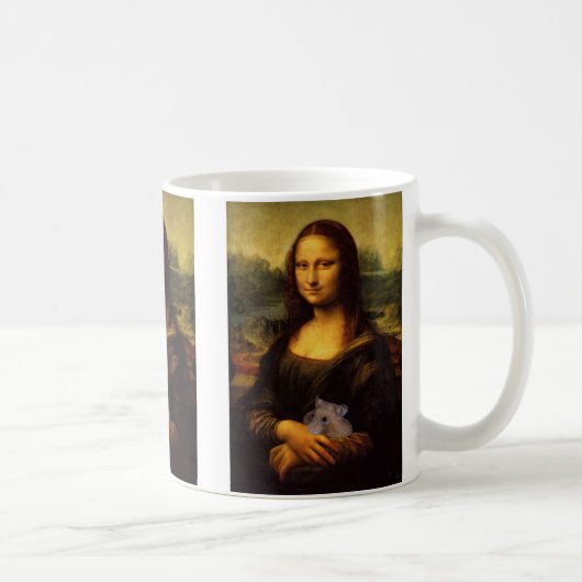 Mona Lisa met Hamster Koffiemok (Rechts)