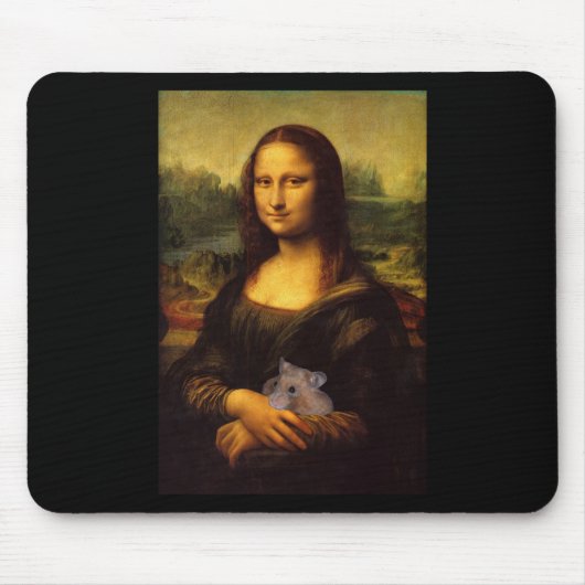 Mona Lisa met Hamster Muismat (Voorkant)