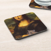 Mona Lisa met Hamster Onderzetter (Linkerzijde)