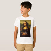 Mona Lisa met Hamster T-shirt (Voorkant volledig)