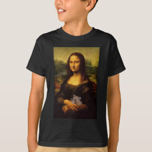 Mona Lisa met hamster T-shirt