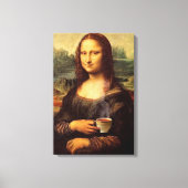 Mona Lisa met hete thee Leonardo da Vinci Canvas Afdruk (Voorkant)