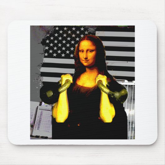 Mona Lisa met KettleBells Muismat (Voorkant)