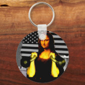 Mona Lisa met KettleBells Sleutelhanger (Voorkant)