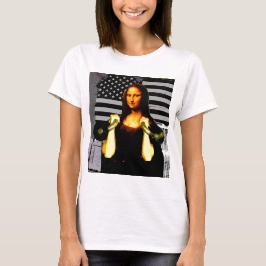 Mona Lisa met KettleBells T-shirt (Voorkant)