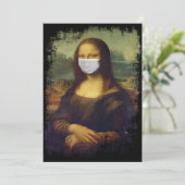 Mona Lisa met Masker Kaart (Staand voorkant)