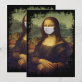 Mona Lisa met Masker Kaart (Voorkant / Achterkant)