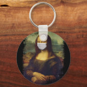 Mona Lisa met Masker Sleutelhanger (Voorkant)