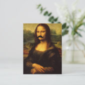 Mona Lisa met Mustache Briefkaart (Staand voorkant)