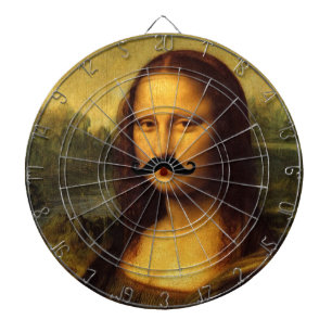 Mona Lisa met Mustache Dartbord