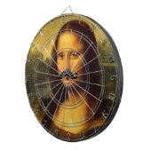 Mona Lisa met Mustache Dartbord (Voorkant Rechts)