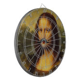 Mona Lisa met Mustache Dartbord (Voorkant Links)
