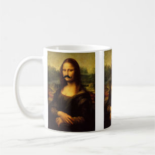 Mona Lisa met Mustache Koffiemok