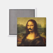 Mona Lisa met Mustache Magneet (Voorkant / Achterkant)