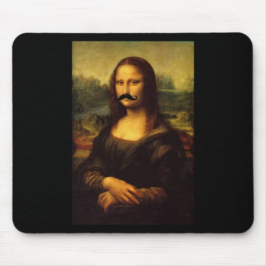 Mona Lisa met Mustache Muismat (Voorkant)