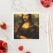 Mona Lisa met Mustache Servet (Insitu)