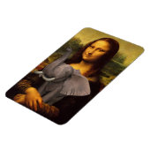 Mona Lisa met olifant Magneet (Linkerzijde)