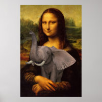 Mona Lisa met olifant