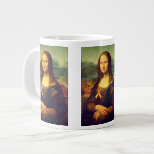 Mona Lisa met Oranje lintje Grote Koffiekop