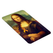Mona Lisa met Oranje lintje Magneet (Rechterzijde)