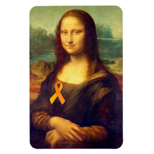 Mona Lisa met Oranje lintje Magneet
