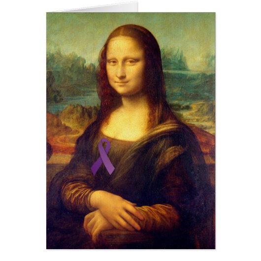 Mona Lisa met Paars lintje (Voorkant)