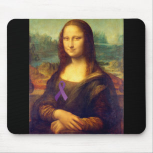 Mona Lisa met Paars lintje Muismat