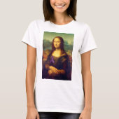 Mona Lisa met Paars lintje T-shirt (Voorkant)