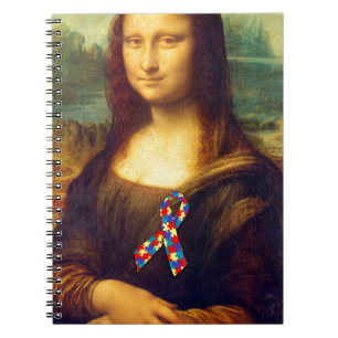 Mona Lisa met puzzel lint Notitieboek