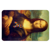 Mona Lisa met Puzzle Ribbon Magneet (Horizontaal)