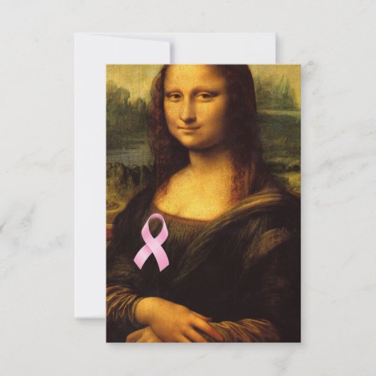 Mona Lisa met roze lint (Voorkant)