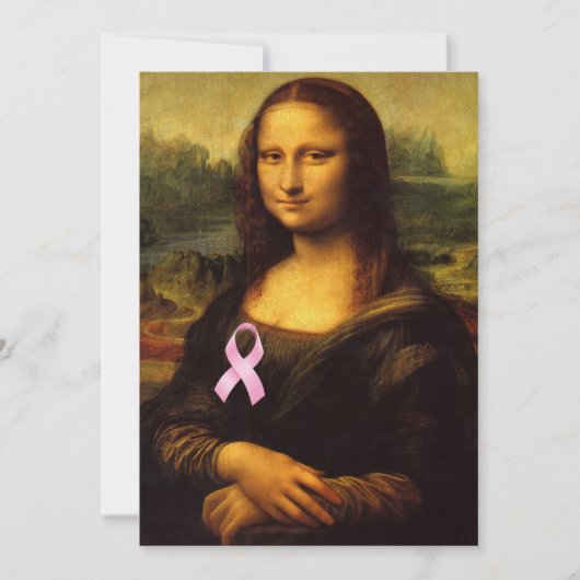 Mona Lisa met roze lint (Voorkant)