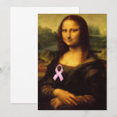 Mona Lisa met roze lint (Voorkant / Achterkant)