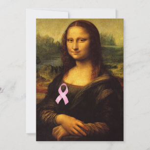 Mona Lisa met roze lint