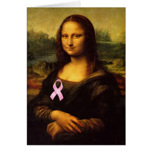 Mona Lisa met roze lint