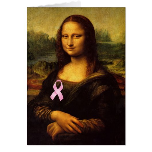 Mona Lisa met roze lint (Voorkant)
