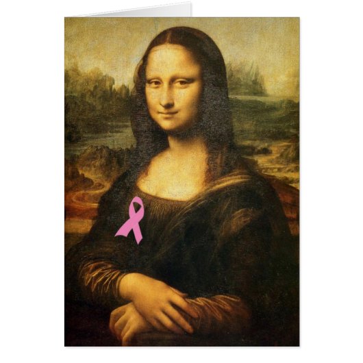 Mona Lisa met roze lint (Voorkant)