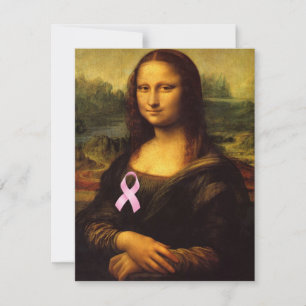Mona Lisa met roze lint