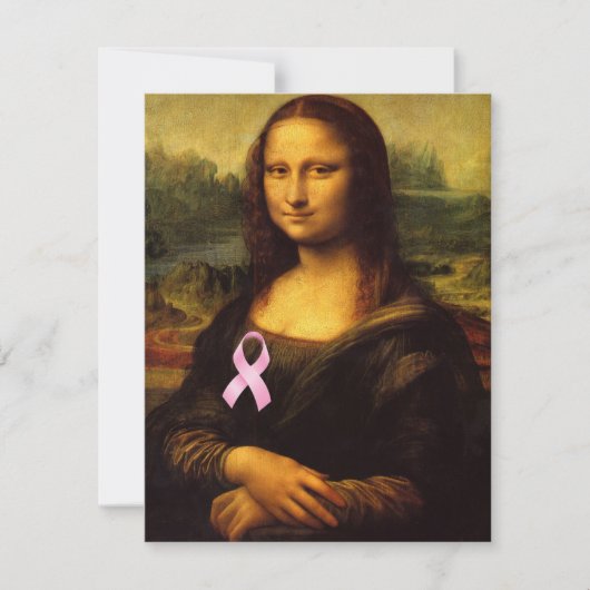 Mona Lisa met roze lint (Voorkant)