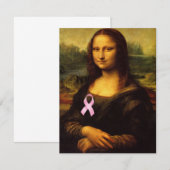 Mona Lisa met roze lint (Voorkant / Achterkant)