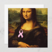 Mona Lisa met roze lint (Voorkant / Achterkant)
