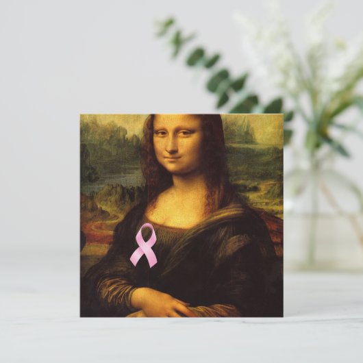 Mona Lisa met roze lint (Staand voorkant)