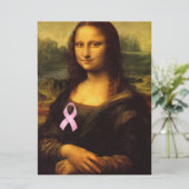 Mona Lisa met roze lint (Staand voorkant)