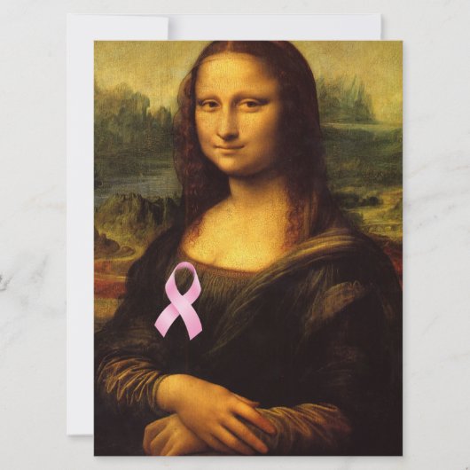 Mona Lisa met roze lint (Voorkant)