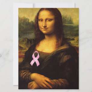 Mona Lisa met roze lint