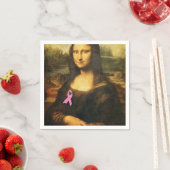 Mona Lisa met roze lint Servet (Insitu)