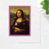 Mona Lisa met roze lint Visitekaartjes (Bureau)